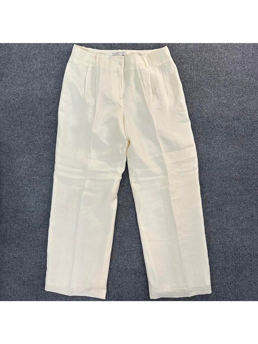 NEW Vtg Bloomingdale’s Women’s 100% Silk Trousers Loose Fit Pleated Pants 10p